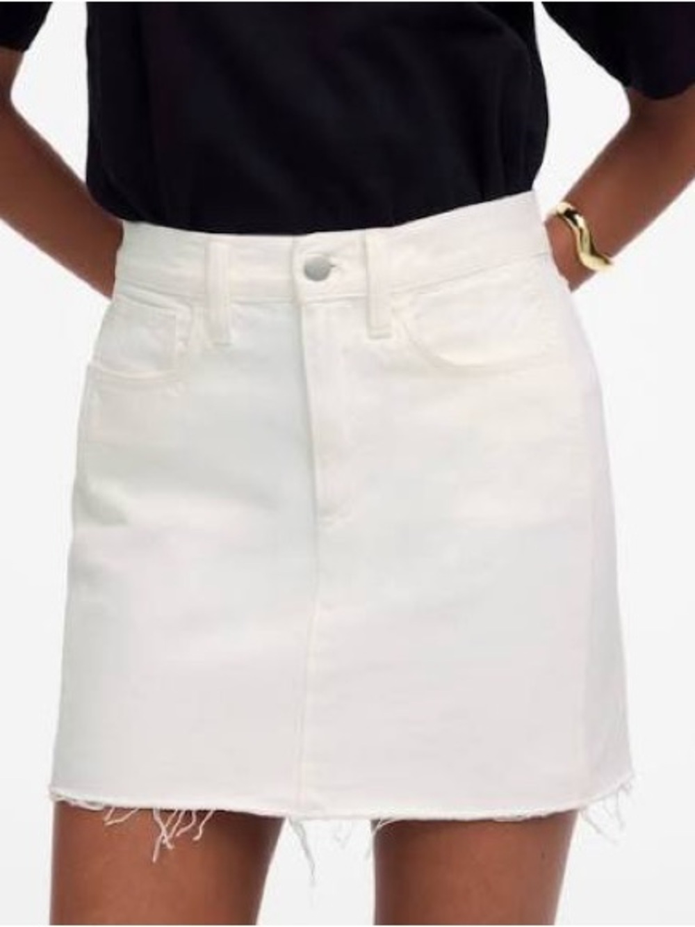 White Madewell Denim Jean Skirt - 27 - NEW